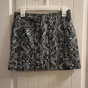 wild honey zip up skirt